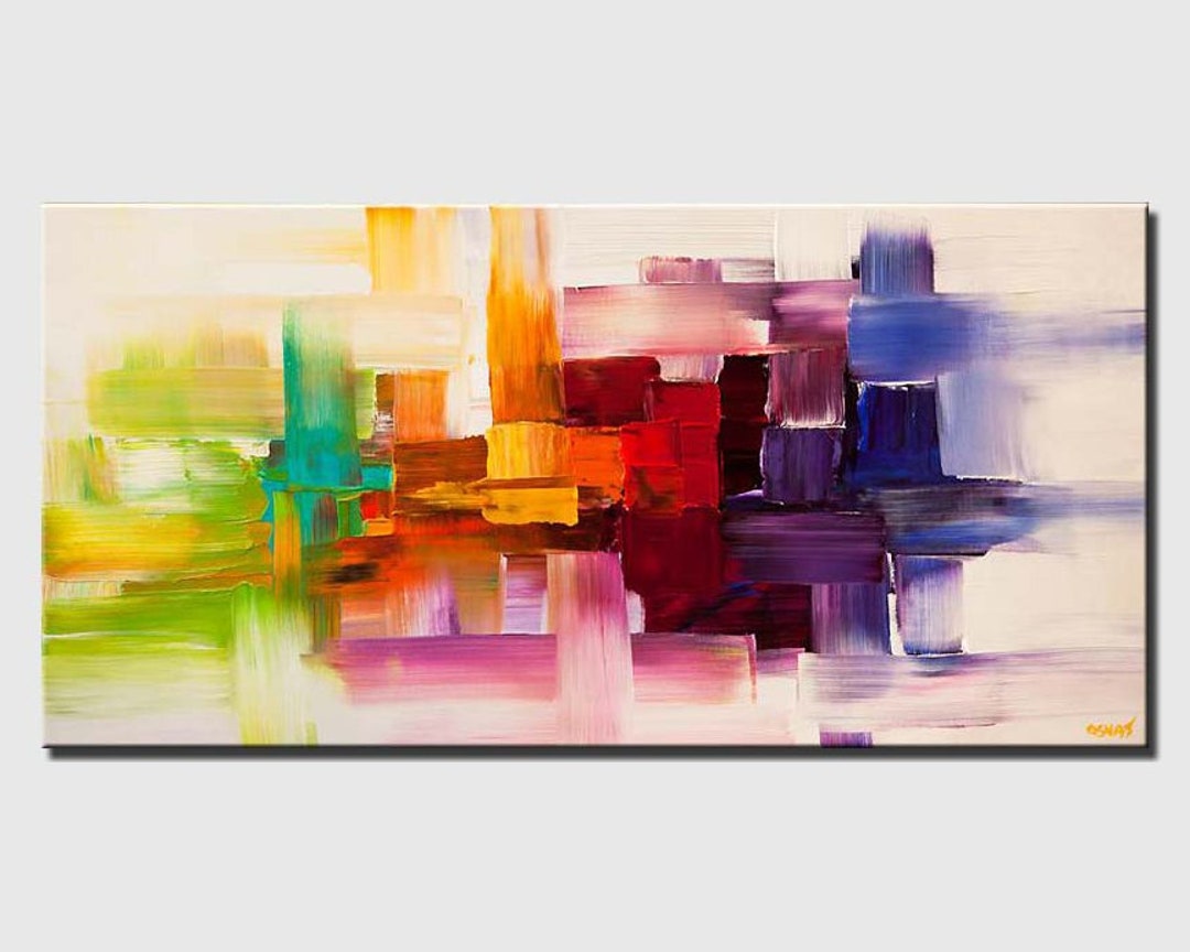 Modern Original Acrylic Painting Abstract Art and Wall Decor Etsy