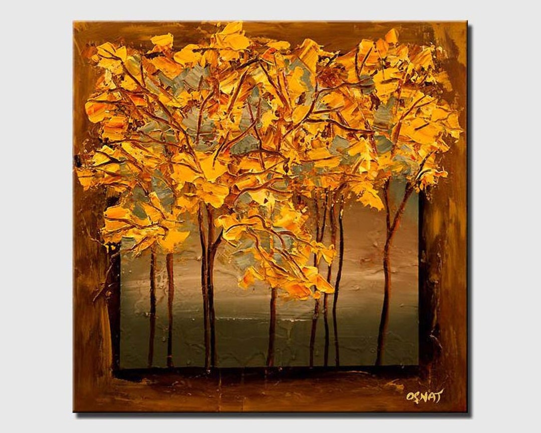 Abstract Paintings by Osnat Fine Art - The Golden Tree