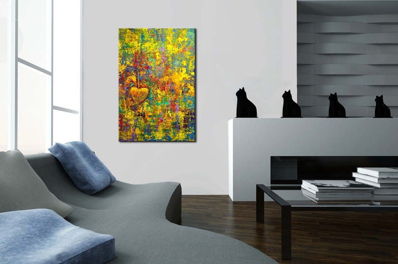 Abstract Painting Canvas Art Print by Osnat PRINT on Canvas Wall Art Abstract Print