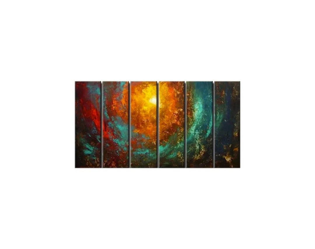 Big Modern Abstract Painting Original Art on Canvas, Large Contemporary ...