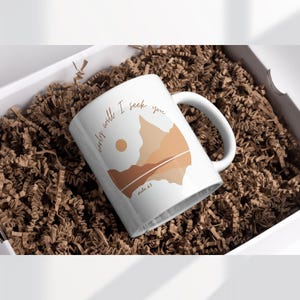 Early Will I Seek You Mug | Psalm 63 Christian Coffee Mug | Morning Devotion Scripture Cup | Faith Based Inspirational Mug