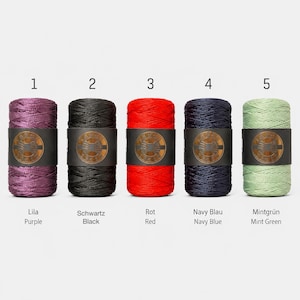 Polyester Makrome Garn / 200g / 200m / 2,5 mm