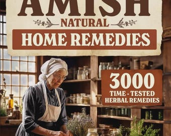 Libro de remedios caseros naturales Amish, 3000 curas a base de hierbas, guía de bienestar familiar