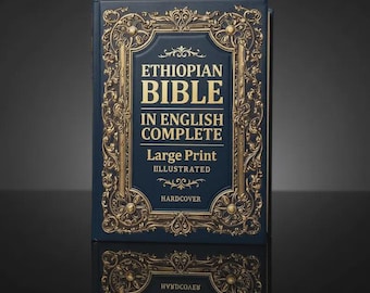 Ethiopian Bible in English Illustrated Hardcover Paperback Book . Complete Large Print