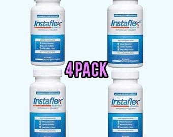 Instaflex Advanced Joint Support 4 Pack, UC-II Collagen Dietary Supplement total 120 Capsules