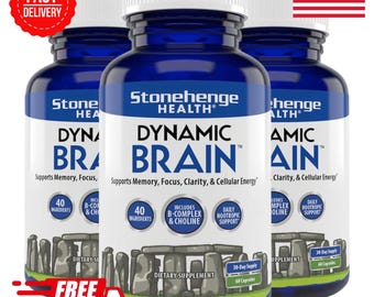 Stonehenge health Dynamic Brain, Supports Memory, Focus, clarity and cellular energy Dietary supplement