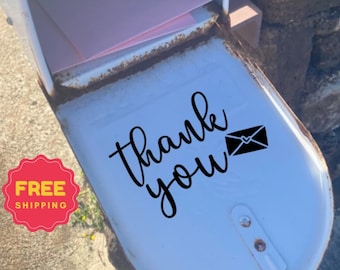 Thank You Decal, Thank you Sticker, Thank you Mail Box Decal Sticker, Thank you label, Mailbox decal, Mailbox sticker