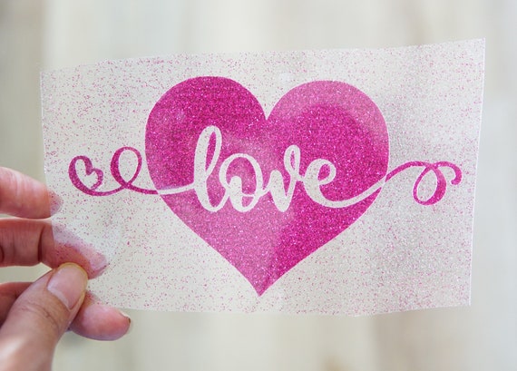 Love Iron On Valentine's Iron on Transfer Heart Iron on | Etsy