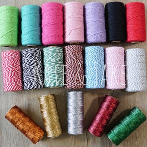 Gold Bakers Twine, silver bakers twine, Metallic Gold Bakers Twine,  Gold Strings, Gold twine, Gold Baker&#39;s Twine