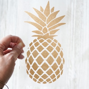 Pineapple iron on transfer, glitter pineapple iron on, iron on transfer, pineapple decal, diy pineapple shirt
