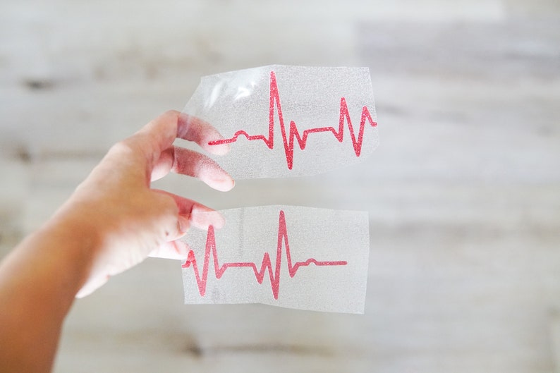 Heartbeat Iron on Transfer Graduation Cap Iron on Transfer Etsy