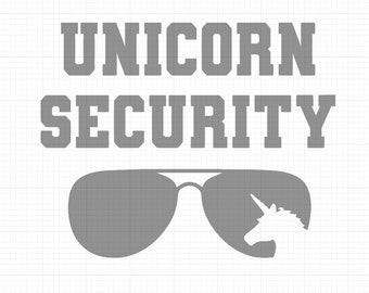 Unicorn Security SVG Cut File Boy Unicorn Shirt SVG, Unicorn Security, digital file svg png Dxf for Silhouette Cricut