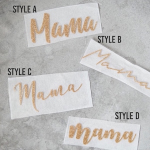 Mama Iron on Transfer, Mama Glitter Iron on Transfer, DIY Mama shirt, Mama Iron on Decal, Mama heat transfer vinyl