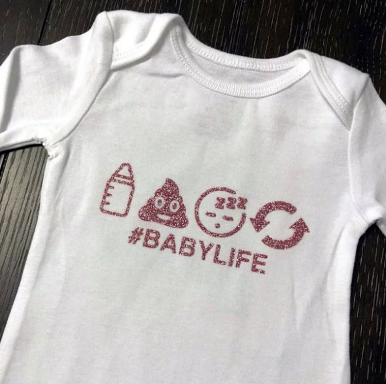Eat Sleep Poop Repeat Custom Hastag Iron on Transfer Baby Etsy
