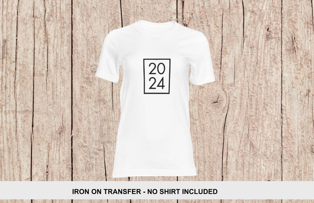 New Year Iron on Transfer 2024 Iron on Transfer 2024 Iron on Etsy