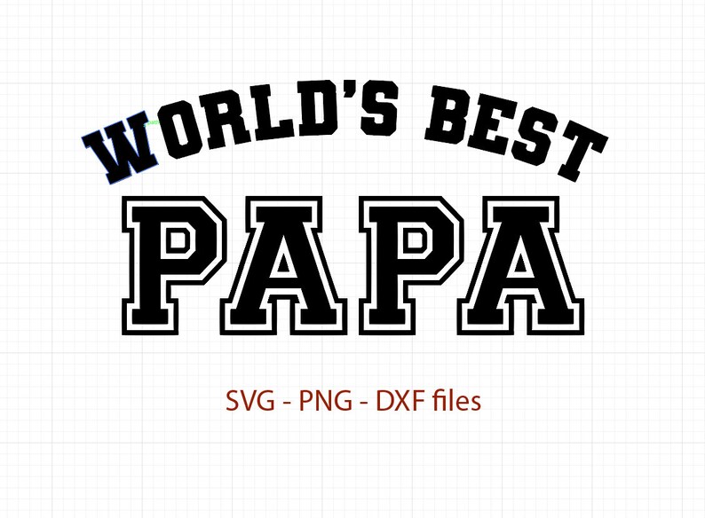 World's Best Papa svg World's Best Papa cut file | Etsy