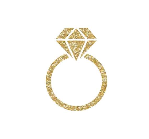 Diamond Ring Iron on Transfer Wedding Ring Iron On Wedding | Etsy
