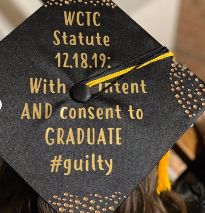 Custom Graduation Cap Iron on Transfer Graduation Cap Decal Etsy