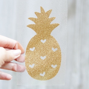 Pineapple iron on Transfer, Personalized Pineapple Iron On, Pineapple Shirt Iron on, Pineapple Hearts shirts Pineapple decal