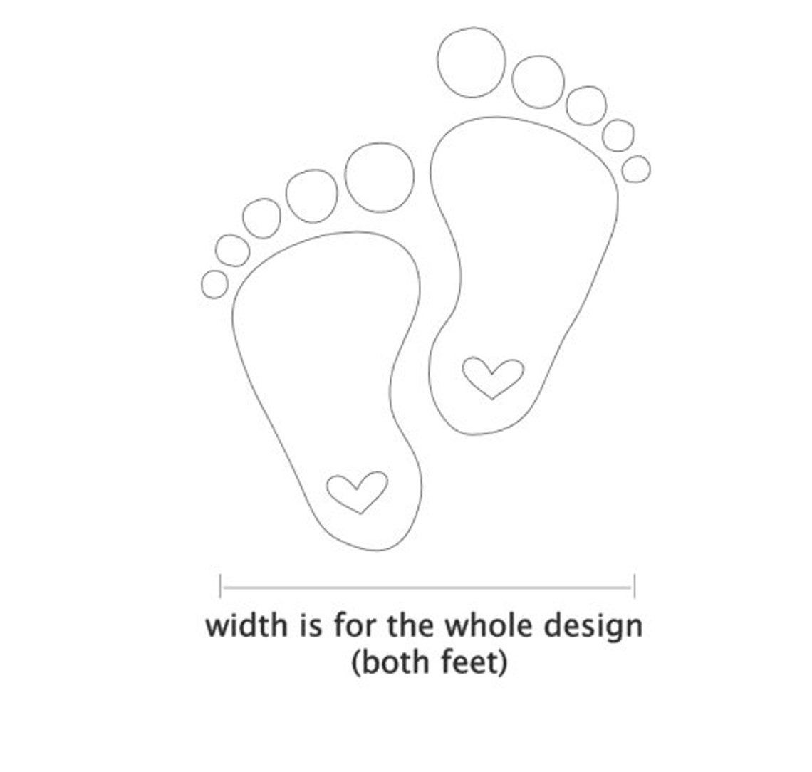 Baby Footprint Iron On Footprint Iron on Transfer Maternity - Etsy