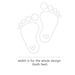 Baby Footprint Iron On Footprint Iron on Transfer Maternity - Etsy