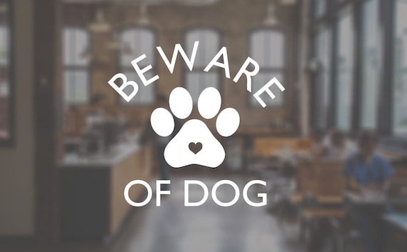 Beware of cheap dog decal