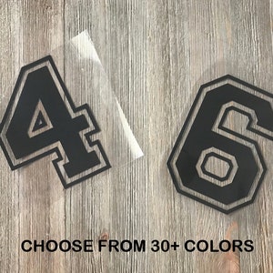 Varsity number Iron On Transfer, varsity numbers, sports number Heat Transfer Vinyl, jersey number Shirt, sports number