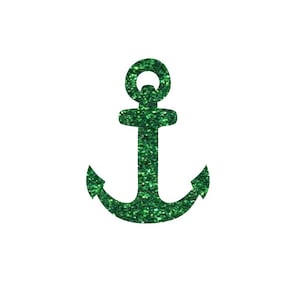 Anchor Iron On, Glitter Anchor Iron On Transfer, Anchor Iron on patch,  Anchor Iron on Decal