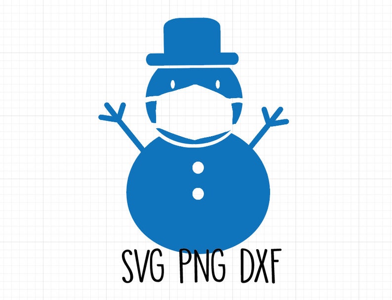 Download Snowman with Face Mask SVG Snowman with mask svg Christmas ...