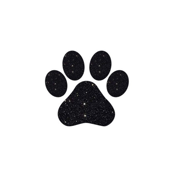 Paw Print Iron On, Glitter paw print Iron On Transfer, Paw Print Iron on patch,  Paw Print Iron on Decal, Dog iron on, cat iron on, pet