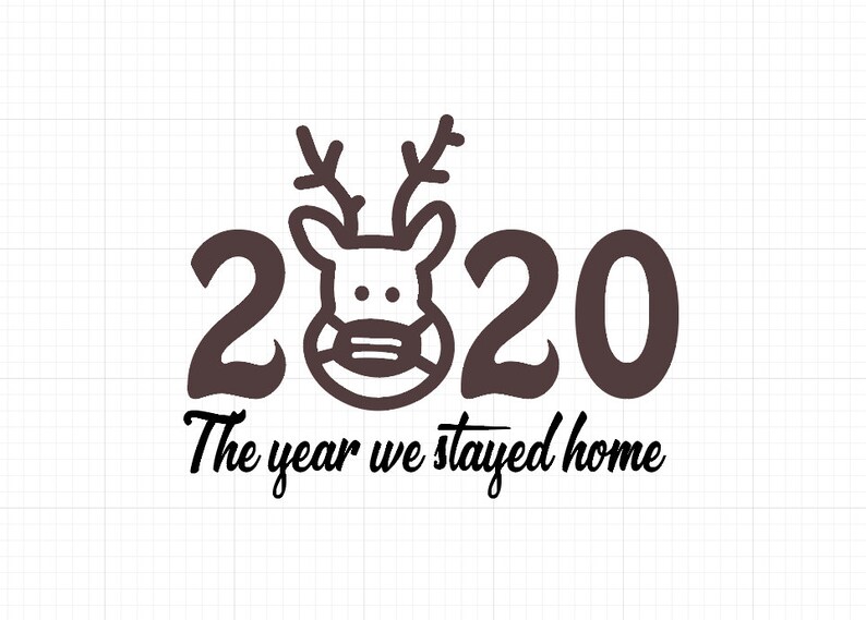 Download 2020 christmas svg the year we stayed home Quarantined | Etsy