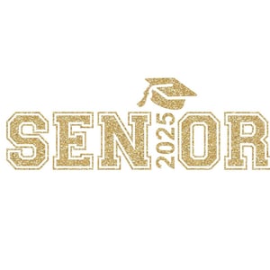 Senior Iron on, Class of 2025 Iron on Transfer, graduation Heat Transfer Vinyl, Class of 2024, 2026 iron on transfer