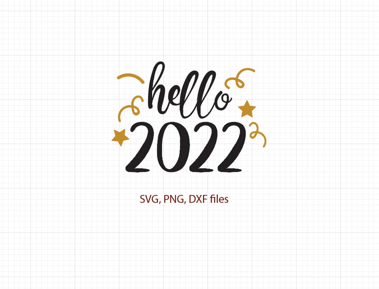 Hello 2022 svg new year 2022 svg 2022 svg happy new year  etsy