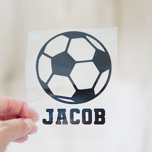 Personalized Soccer Iron On transfer, Soccer Iron On Transfer, sports Iron on patch,  Soccer Decal, Soccer name iron on