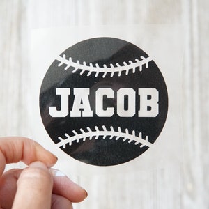 Personalized Baseball Iron On transfer, baseball Iron On Transfer, sports Iron on patch,  Baseball Decal, Baseball name iron on