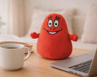 Red Plush Toy: Jellycat Inspired Soft Stuffed Animal, Cuddly Nursery Decor