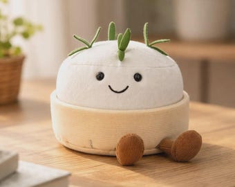 Jellycat Inspired Plant Pot Plush Toy: Smiling Stuffed Animal for Nursery Decor