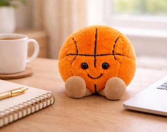 Jellycat Inspired soft plush toy orange basketball stuffed cute cuddly gift for kids nursery decor