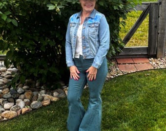 Veste en jean avec détails bandana