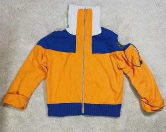Giacca cosplay di Naruto Uzumaki - Stile vintage Hokage del Villaggio della Foglia, abbigliamento streetwear, idea regalo