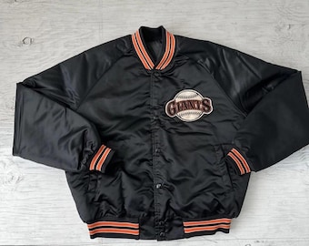 Giacca stile college in raso dei San Francisco Giants / Bomber da baseball retrò