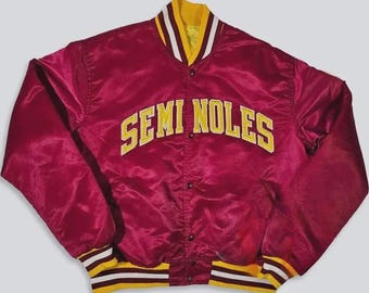 Giacca Seminoles Florida State – Giacca universitaria unisex da football americano, capospalla vintage da college