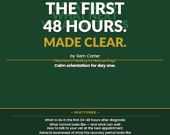 Dog Diagnosed With Heartworms? First 48 Hours Guide | What to Do Tonight | Calm Guide Built From Lived Experience | Instant Download