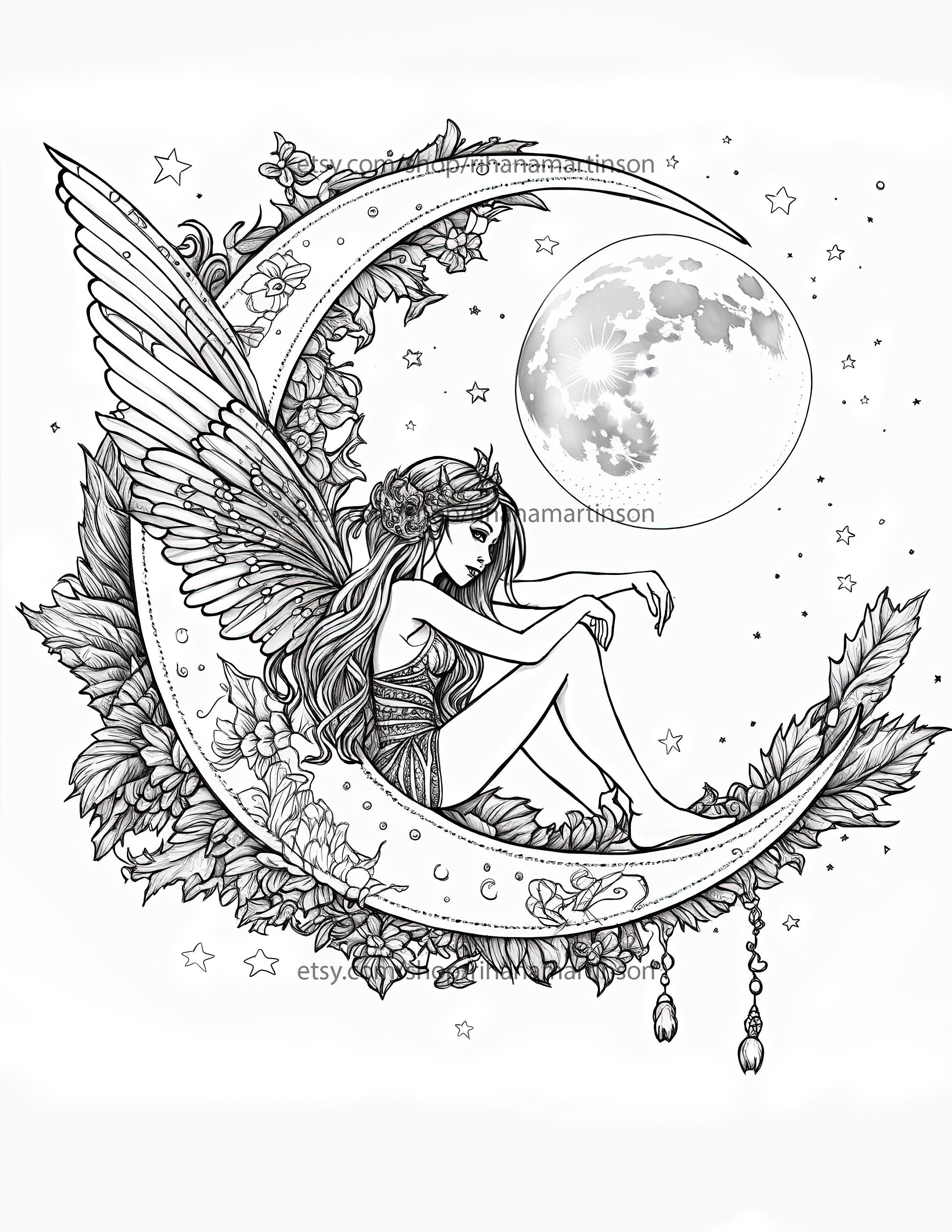 Printable Coloring Pages For Adults Fairies