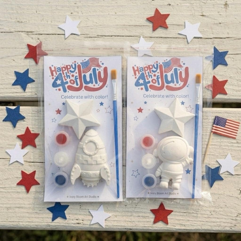 41 Easy Patriotic Crafts for Kids Even Parents Will Love 25 4th of July Party Favor for Kids Painting Kit Patriotic Activity…