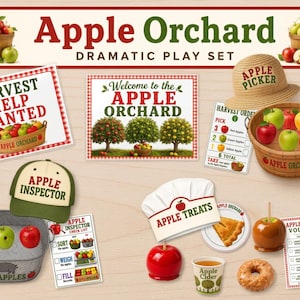 Apple Orchard Dramatic Play Printables | Preschool Fall Harvest Center