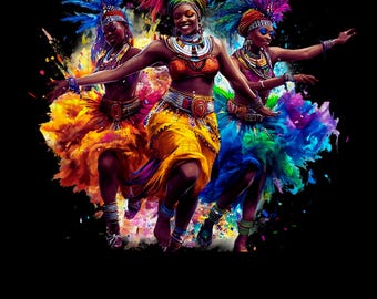 African Dance Wall Art, Yoruba Quote Print, Empowering Black Woman Decor (Digital Download)