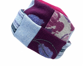 Pillbox hat womens recycled wool