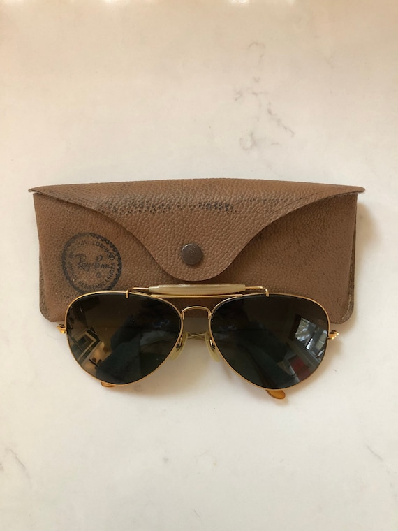 Vintage Ray Ban Aviator Sunglasses with Case. Bausch and