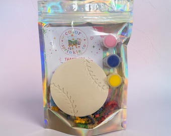 Baseball-Malset aus Gips, Bastelidee für Kinder, Mitgebsel für Partys, Kreativer Spaß